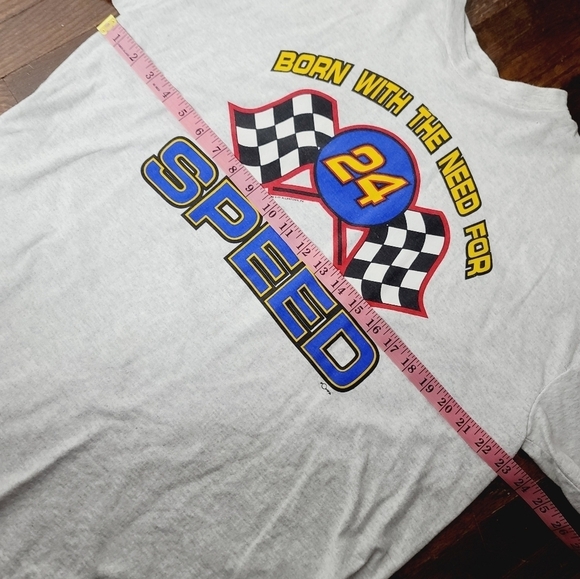 Vintage 90s 1996 Nascar Jeff Gordan Tshirt XL Born With The Need For Speed - Picture 9 of 9